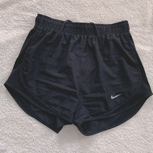 Black nike dri-fit running shorts